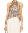 Veronica Beard Renee Top In Beige