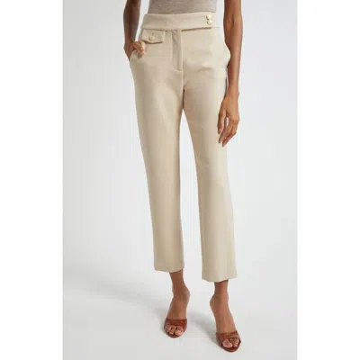 Veronica Beard Renzo Crop Trousers In Neutral
