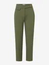 Veronica Beard Renzo Tailored Trousers In Military Green