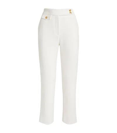 Veronica Beard Renzo Tailored Trousers In White