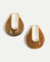 Veronica Beard Resin Drop Hoop Earring