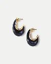 Veronica Beard Resin J-hoop Earring In Blue