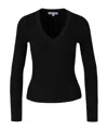 Veronica Beard Rib Sweater In Black