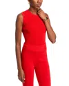 Veronica Beard Rib Sweater Tank In Poppy