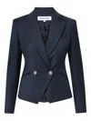 Veronica Beard Rickey Double-breasted Blazer In Blue