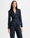 Veronica Beard Rickey Double-breasted Blazer In Blue