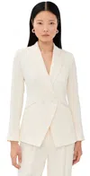 Veronica Beard Rickie Dickey Jacket Dove In White