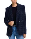 Veronica Beard Rickie Dickey Tweed Jacket In Blue