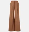 Veronica Beard Womens Malt Multi Rimini Wide-leg Stretch-woven Trousers In Brown