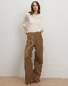 Veronica Beard Womens Malt Multi Rimini Wide-leg Stretch-woven Trousers In Brown