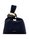 Veronica Beard Suede Swing Top Handle Bag In Blue