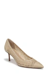 Veronica Beard Rita Raffia Pointed Toe Pump In Brown