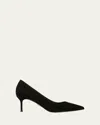 Veronica Beard Rita Suede Classic Pumps In Black