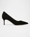Veronica Beard Rita Suede Classic Pumps In Black