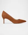 Veronica Beard Rita Pointed Toe Pump In Brown
