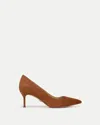 Veronica Beard Rita Pointed Toe Pump In Brown