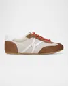 Veronica Beard Riviera Low-top Suede Sneakers In Sand/hazelwood