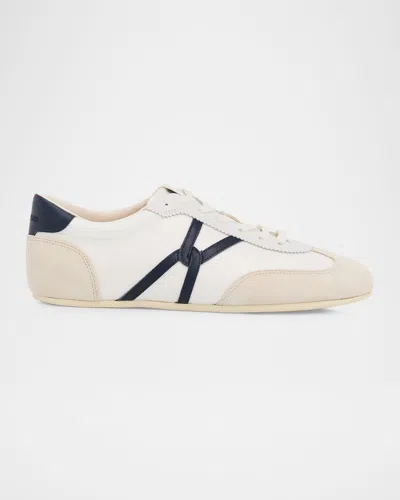 Veronica Beard Riviera Nylon Low-top Sneakers In Neutral