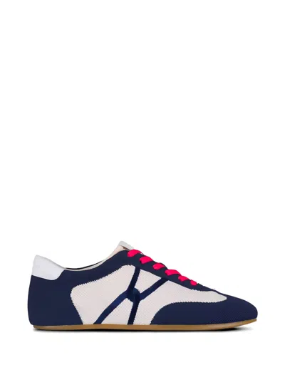 Veronica Beard Riviera Panelled Sneakers In Blue
