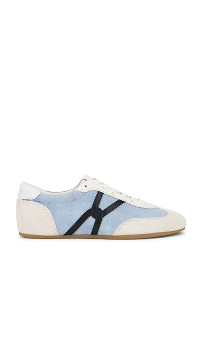 Veronica Beard Riviera Sneaker In Baby Blue,cream