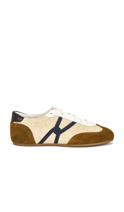Veronica Beard Riviera Sneaker In Sand  Hazelwood & Black