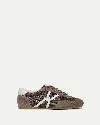 Veronica Beard Riviera Suede Sneaker In Brown