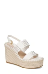 Veronica Beard Riya Slingback Espadrille Platform Wedge Sandal In Coconut