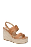 Veronica Beard Riya Slingback Espadrille Platform Wedge Sandal In Natural