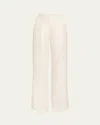 Veronica Beard Robinne Straight Pants In Dove