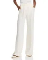 Veronica Beard Robinne Wide Leg Stretch Cotton Pants In Dove