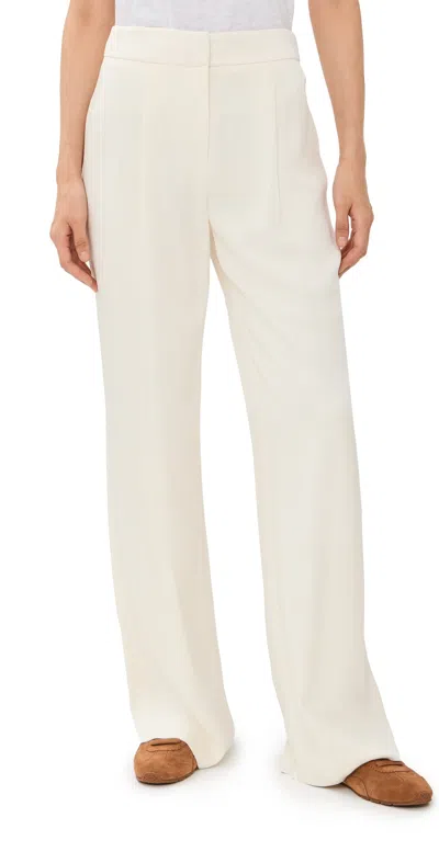 Veronica Beard Robinne Wide Leg Pants Dove In Neutral