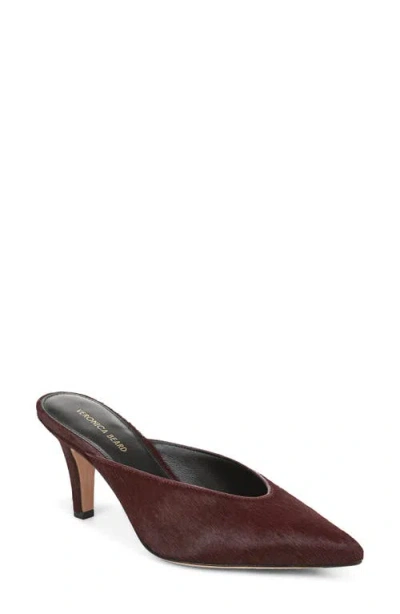 Veronica Beard Rochelle Genuine Calf Hair Mule In Burgundy