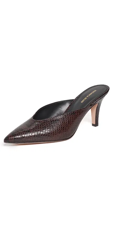 Veronica Beard Rochelle Mules Espresso In Brown