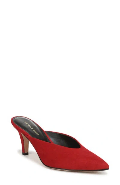 Veronica Beard Rochelle Pointed Toe Mule In Red