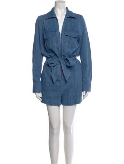 Pre-owned Veronica Beard Romper In Blue
