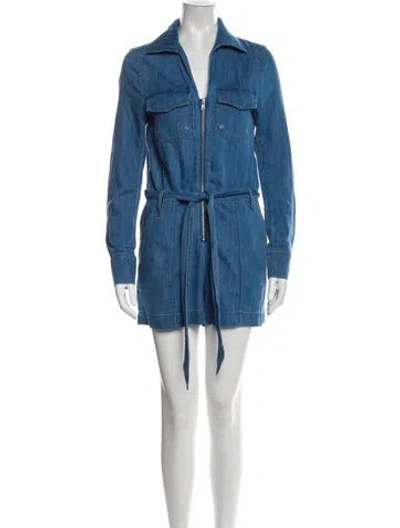 Pre-owned Veronica Beard Romper In Blue