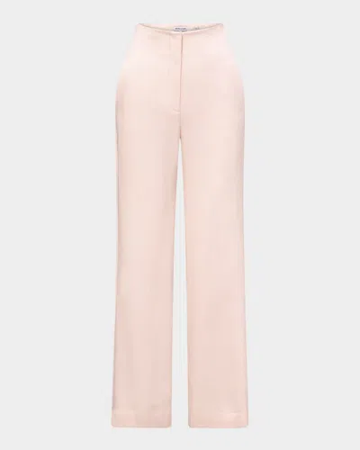 Veronica Beard Ronin High-rise Pants In Pink Shell