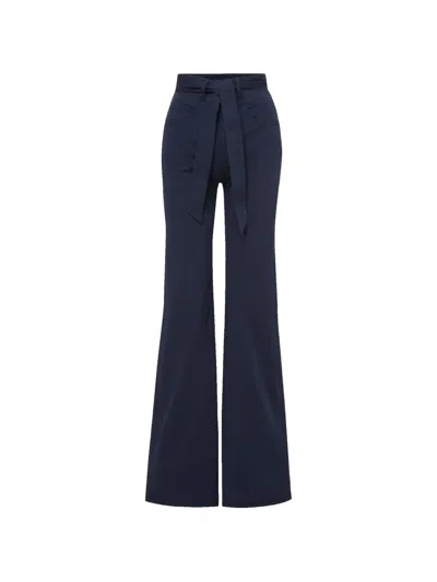Veronica Beard Rosanna Wide-leg Trousers In Blue