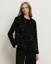 Veronica Beard Rosine Embellished Jacket In Black