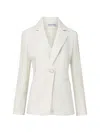 Veronica Beard Rossi Button Blazer In Gray