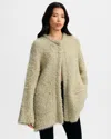 Veronica Beard Rozan Metallic Knit Jacket In Green