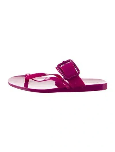 Pre-owned Veronica Beard Rubber Sandals In Pink