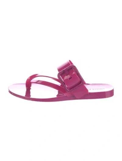 Pre-owned Veronica Beard Rubber Sandals In Purple