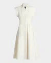 Veronica Beard Ruben Button-front Midi Dress