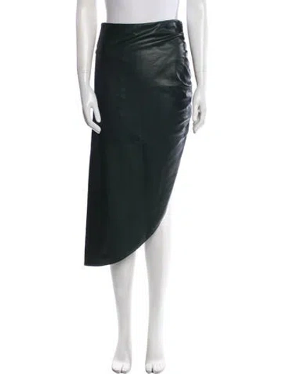 Pre-owned Veronica Beard Ruffle Embellishment Knee-length Skirt In Green