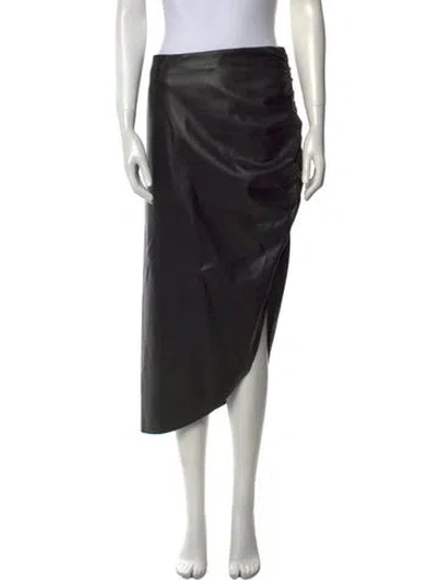 Pre-owned Veronica Beard Ruffle Embellishment Midi Length Skirt In Black