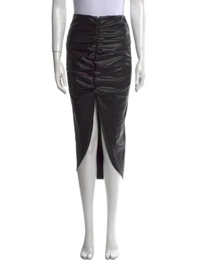 Pre-owned Veronica Beard Ruffle Embellishment Midi Length Skirt In Black