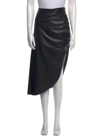 Pre-owned Veronica Beard Ruffle Embellishment Midi Length Skirt In Black