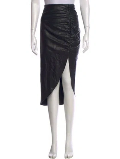 Pre-owned Veronica Beard Ruffle Embellishment Midi Length Skirt In Black