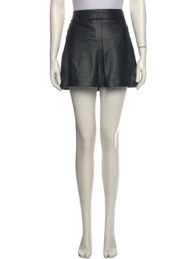 Pre-owned Veronica Beard Ruffle Embellishment Mini Skirt In Black